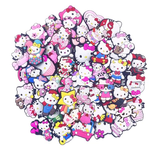 50 Pcs Kawaii Shoe Charms for Girls, Women