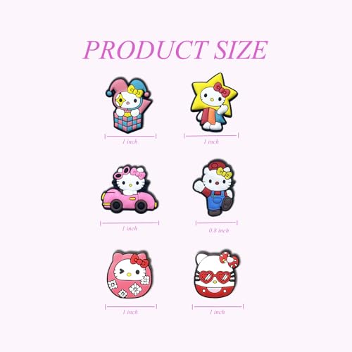 50 Pcs Kawaii Shoe Charms for Girls, Women