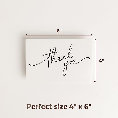 24 Pack Thank You Cards with Kraft Envelopes