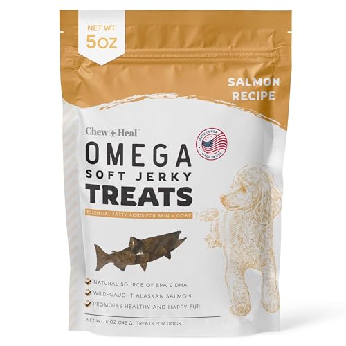Omega Salmon Jerky Dog Treats - Skin and Coat