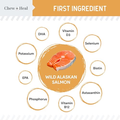 Omega Salmon Jerky Dog Treats - Skin and Coat