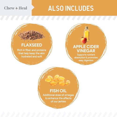 Omega Salmon Jerky Dog Treats - Skin and Coat