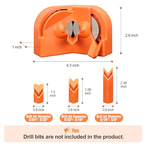 UFIZZY Multipurpose Drill Bit Sharpener - High-Speed Steel