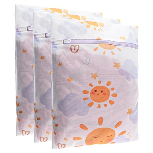 3Pcs Mesh Laundry Bag Set with Premium Zipper