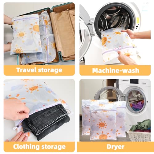 3Pcs Mesh Laundry Bag Set with Premium Zipper