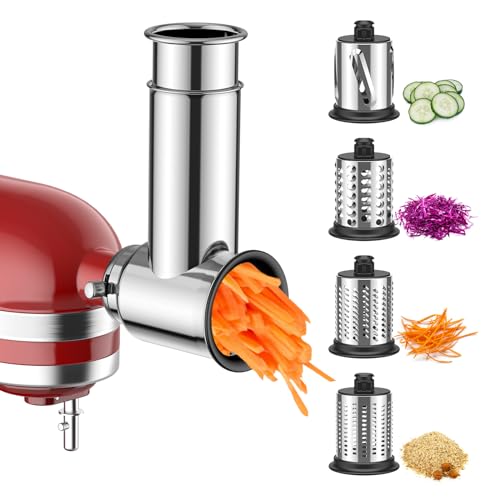 Stainless Steel Slicer Shredder Attachment for KitchenAid Mixer
