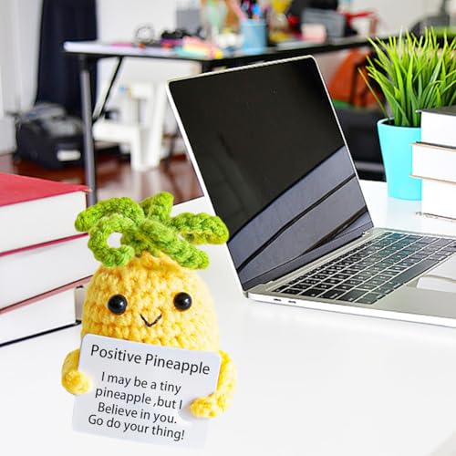 Handmade Crochet Emotional Support Pineapple Knitted Doll