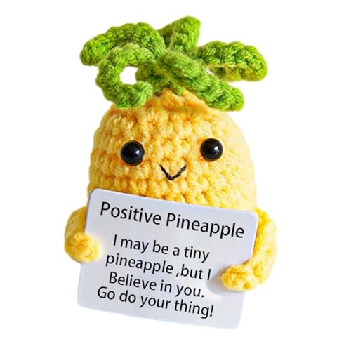 Handmade Crochet Emotional Support Pineapple Knitted Doll