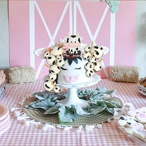 Cow Cake Topper Set for Kids Birthday Party