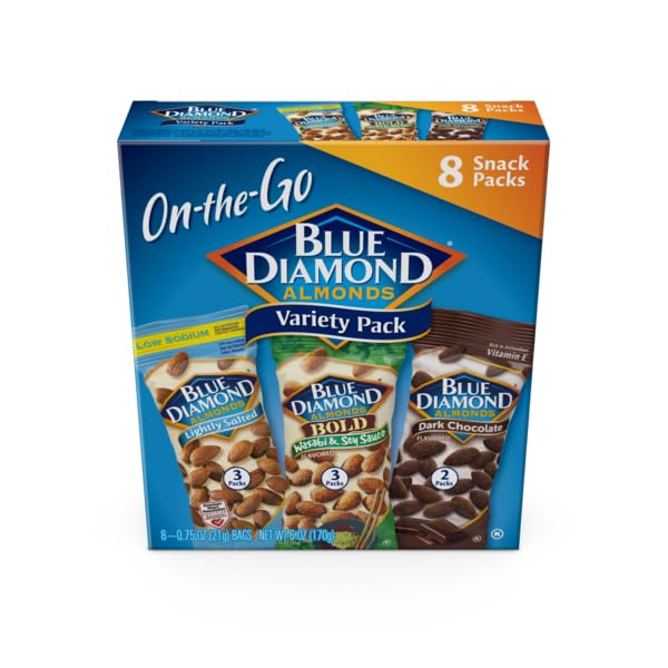 Blue Diamond Almonds Snack Nut Variety Pack, 0.75 oz