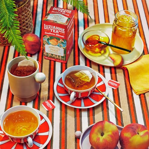 Luzianne Honeyed Peach Herbal Tea, 18 Bags