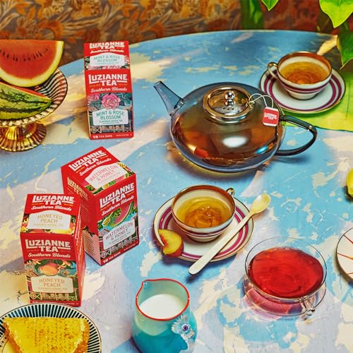 Luzianne Honeyed Peach Herbal Tea, 18 Bags