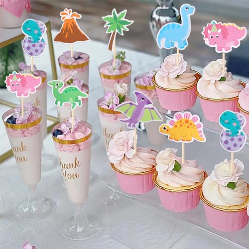 Dinosaur Cupcake Toppers Set for Dino Theme Party