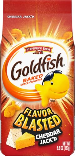 Goldfish Flavor Blasted Cheddar Jack'd Crackers, 6.6 oz