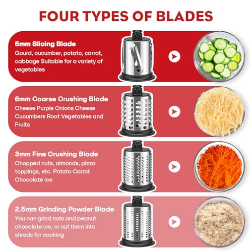 Stainless Steel Slicer Shredder Attachment for KitchenAid Mixer