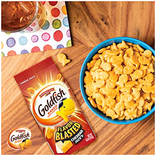 Goldfish Flavor Blasted Cheddar Jack'd Crackers, 6.6 oz