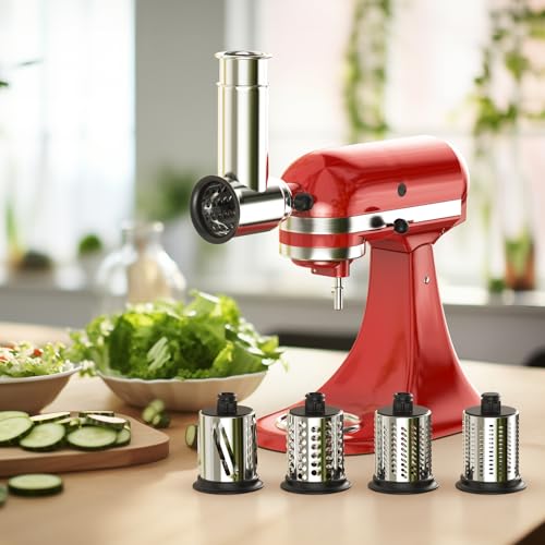 Stainless Steel Slicer Shredder Attachment for KitchenAid Mixer