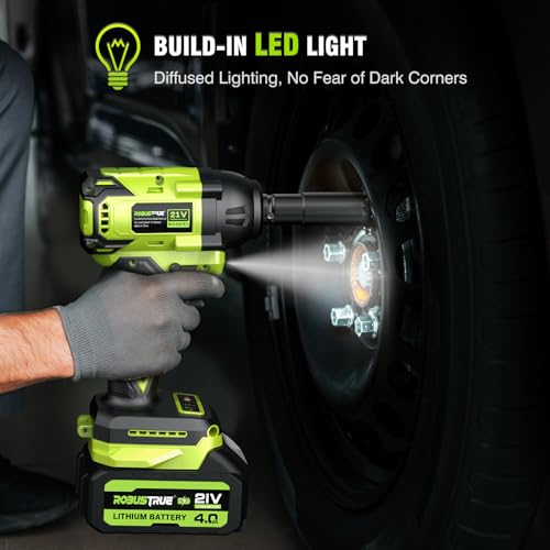 Robustrue Cordless Impact Wrench with High Torque Power