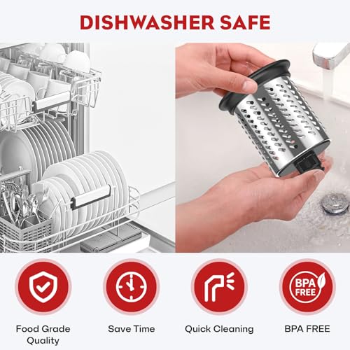 Stainless Steel Slicer Shredder Attachment for KitchenAid Mixer