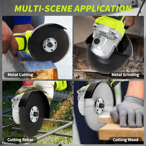 5" Cordless Angle Grinder with 21V Battery & Accessories