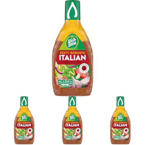 4-Pack Wish-Bone Zesty Italian Salad Dressing, 15 oz