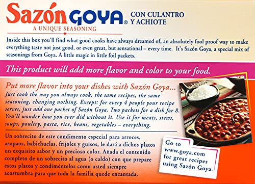Goya Foods Sazón Seasoning with Coriander & Annatto