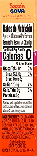 Goya Foods Sazón Seasoning with Coriander & Annatto