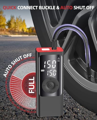 Portable BDO Tire Inflator: Upgrade 2.5X Faster 150PSI