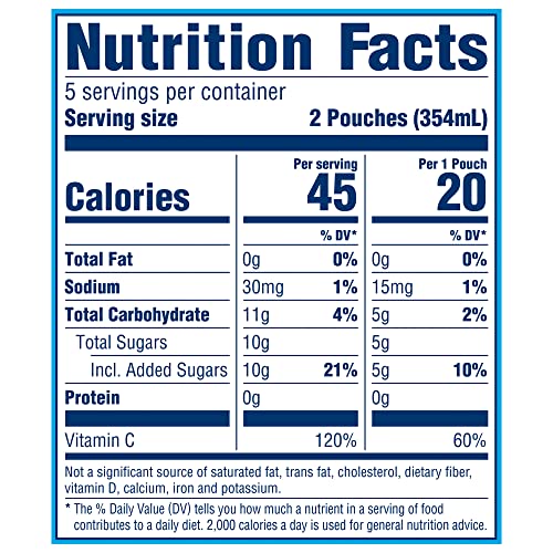 Kool-Aid Jammers Tropical Punch Kids Juice Drink - 20 Pouches