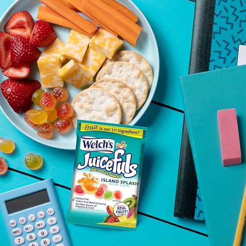 Welch's Juicefuls Fruit Snacks, Island Splash/Berry Blast, Bulk Pack