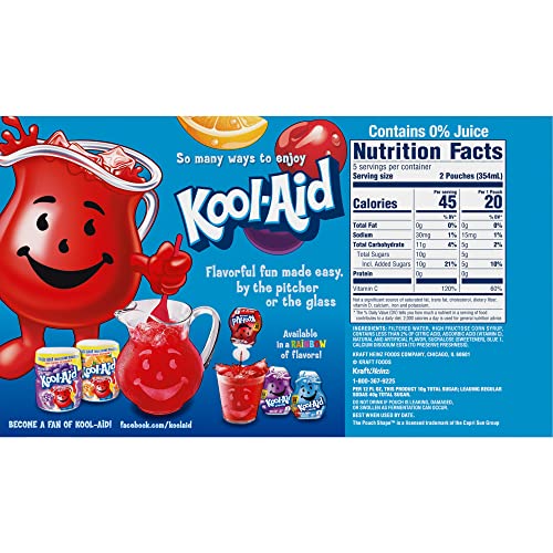 Kool-Aid Jammers Tropical Punch Kids Juice Drink - 20 Pouches