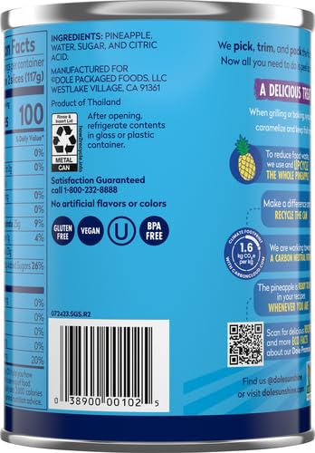 3 Pack Dole Pineapple Slices in Heavy Syrup