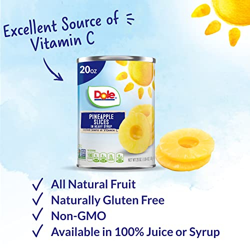 3 Pack Dole Pineapple Slices in Heavy Syrup