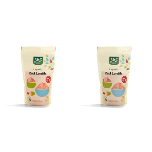 Organic Red Lentils, 16 oz x 2 pack