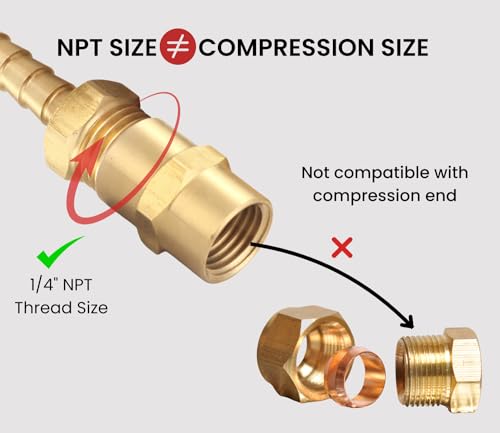 Brass Coupling Hex Head Pipe Fitting (Pack of 2)