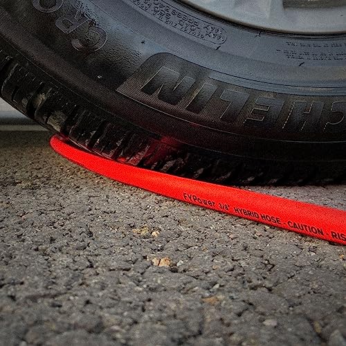 Red Flexible Air Compressor Whip Hose Kit, 6ft