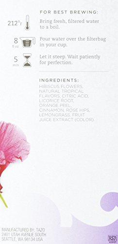 Tazo Passion Herbal Tea, 20 ct x 2