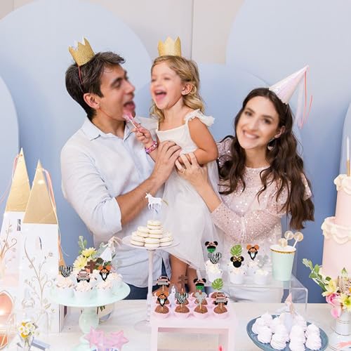 Safari Minnie Mouse Cupcake Toppers - Jungle Theme