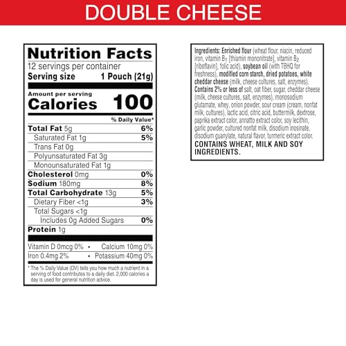 Cheez-It Double Cheese Snap'd Cracker Chips, 9oz Box