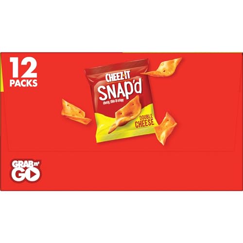 Cheez-It Double Cheese Snap'd Cracker Chips, 9oz Box