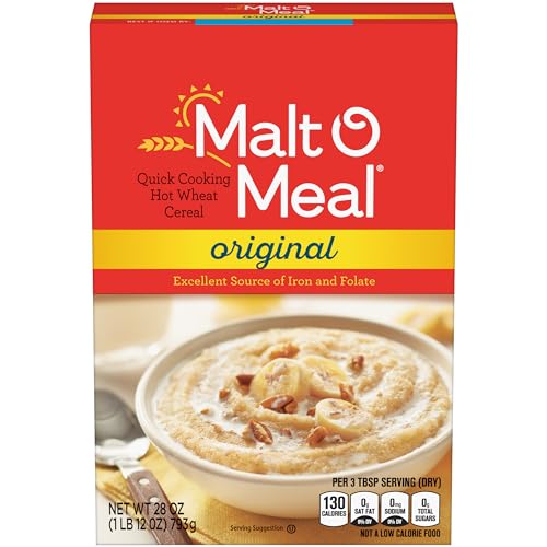 Malt-O-Meal, Original Malt-O-Meal Hot Breakfast Cereal, Quick Cooking, 28 Ounce – 1 count