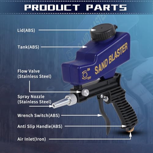 Ziopetru Sand Blaster Gun - Versatile Handheld Tool