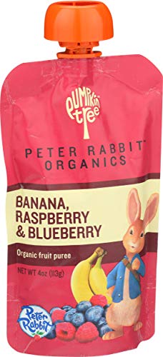 Peter Rabbit Organics Baby Raspberry Banana Blueberry, 4 oz (Pack of 5)