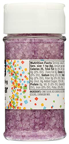 365 by Whole Foods Market, Purple Decorating Sugar, 3.3 Ounce (Pack of 2)