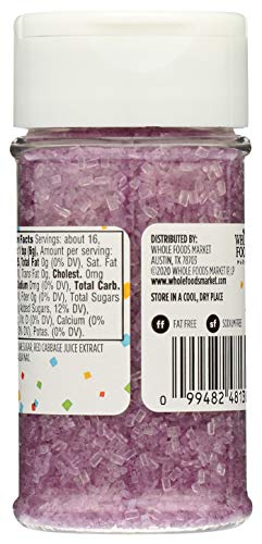365 by Whole Foods Market, Purple Decorating Sugar, 3.3 Ounce (Pack of 2)