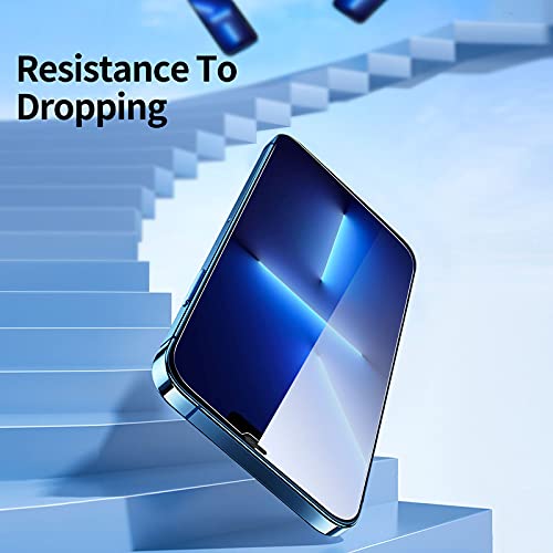 NEW'C 3 Pack, Designed for iPhone 14, 13, 13 Pro (6.1") Screen Protector Tempered Glass, Case Friendly Anti Scratch Bubble Free Ultra Resistant