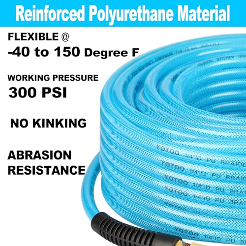 YOTOO Heavy Duty Polyurethane Air Hose - 100