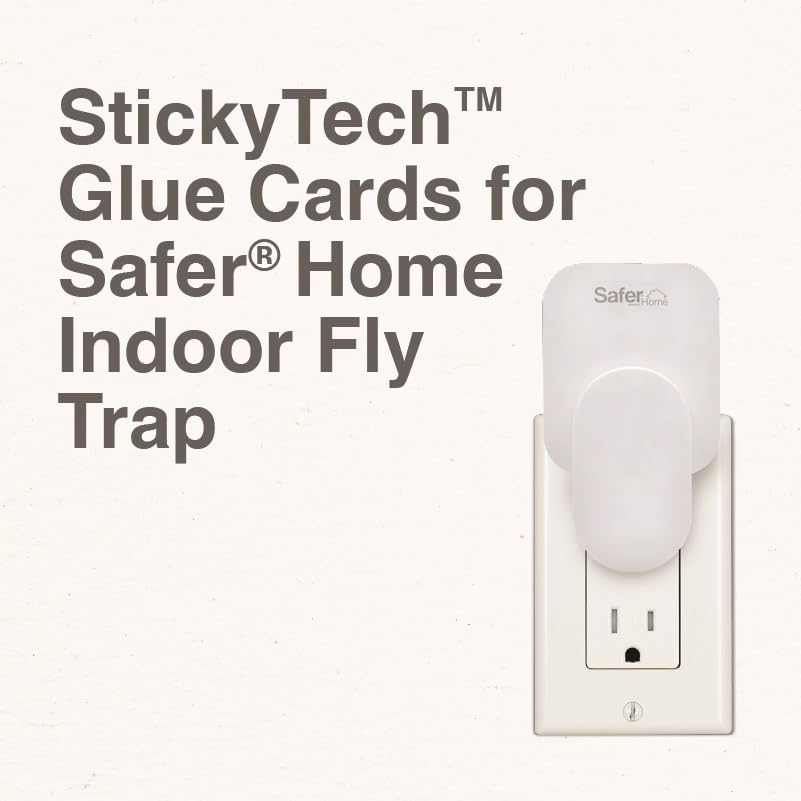 Safer Home SH503 Indoor Plug-In Fly Trap Refill Pack of Glue Cards for SH502 Indoor Fly Trap – 3 Pack