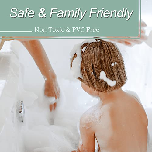 Mrs Awesome Clear Shower Curtain Liner with 3 Magnets, 72x72 Premium Flexible Sturdy Plastic Shower Curtain for Bathroom, 4G PEVA Lightweight & Waterproof, Clear