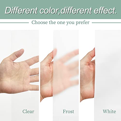 Mrs Awesome Clear Shower Curtain Liner with 3 Magnets, 72x72 Premium Flexible Sturdy Plastic Shower Curtain for Bathroom, 4G PEVA Lightweight & Waterproof, Clear